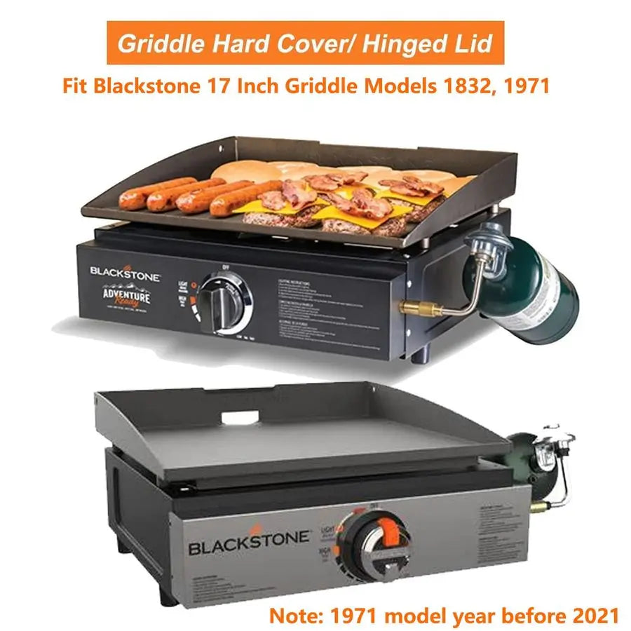 Blackstone 17 Inch Adventure Ready 1832 Griddle Lid Hinged Hard Cover Hood