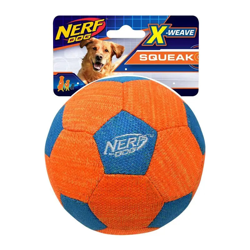 Squeaker Soccer Ball Dog Toy Large Dogs Durable X Weave