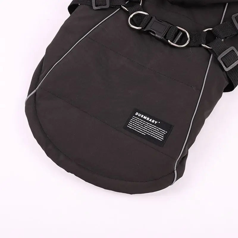 Winter Dog Coat With Harness Waterproof Hooded Jacket For Small Medium Dogs