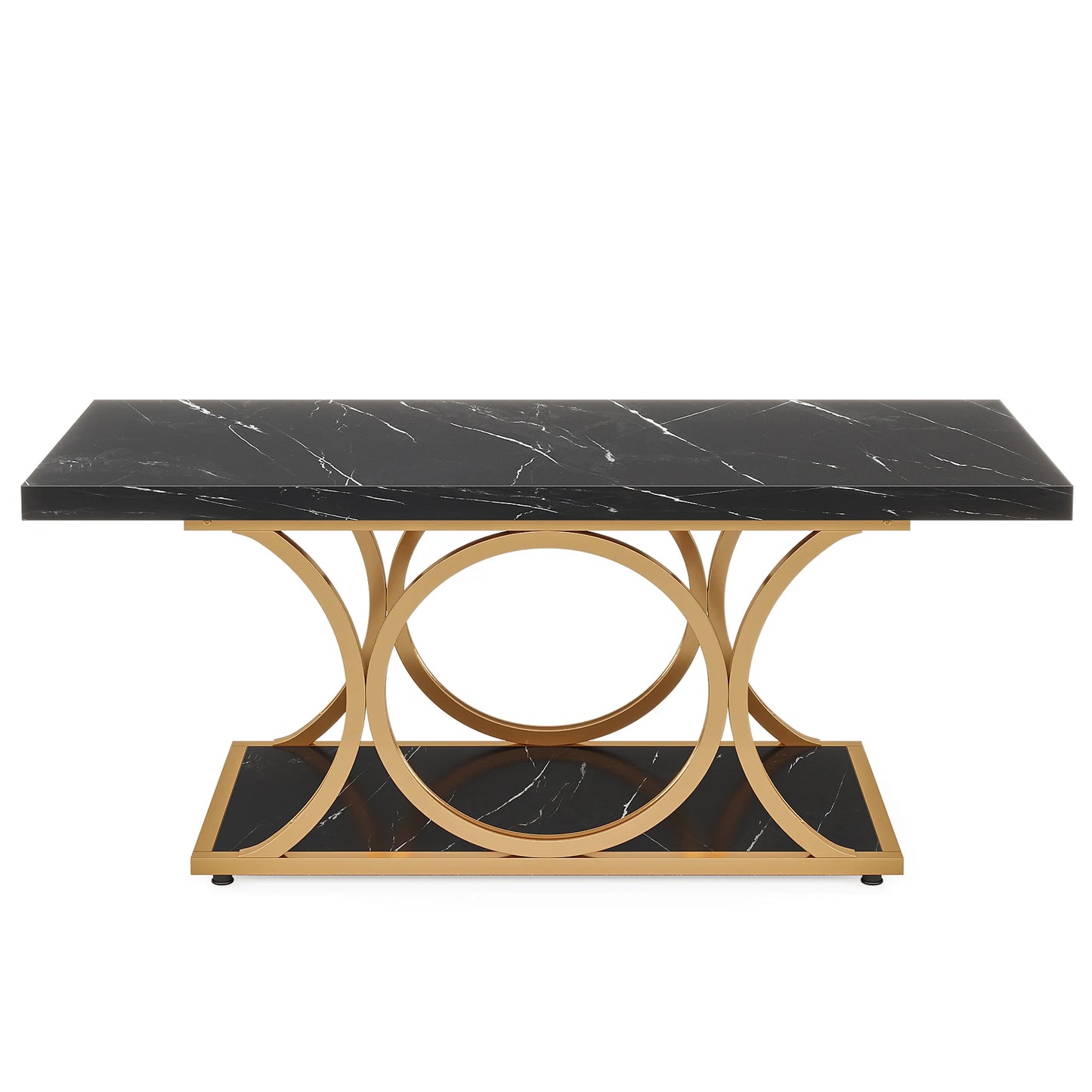 Tribesigns Rectangle Coffee Table 47.24 Inch Modern