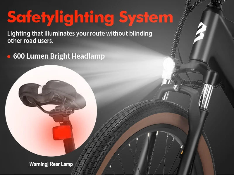 Luckeep C26 Adult E Bike 750W 48V 15Ah Removable Battery