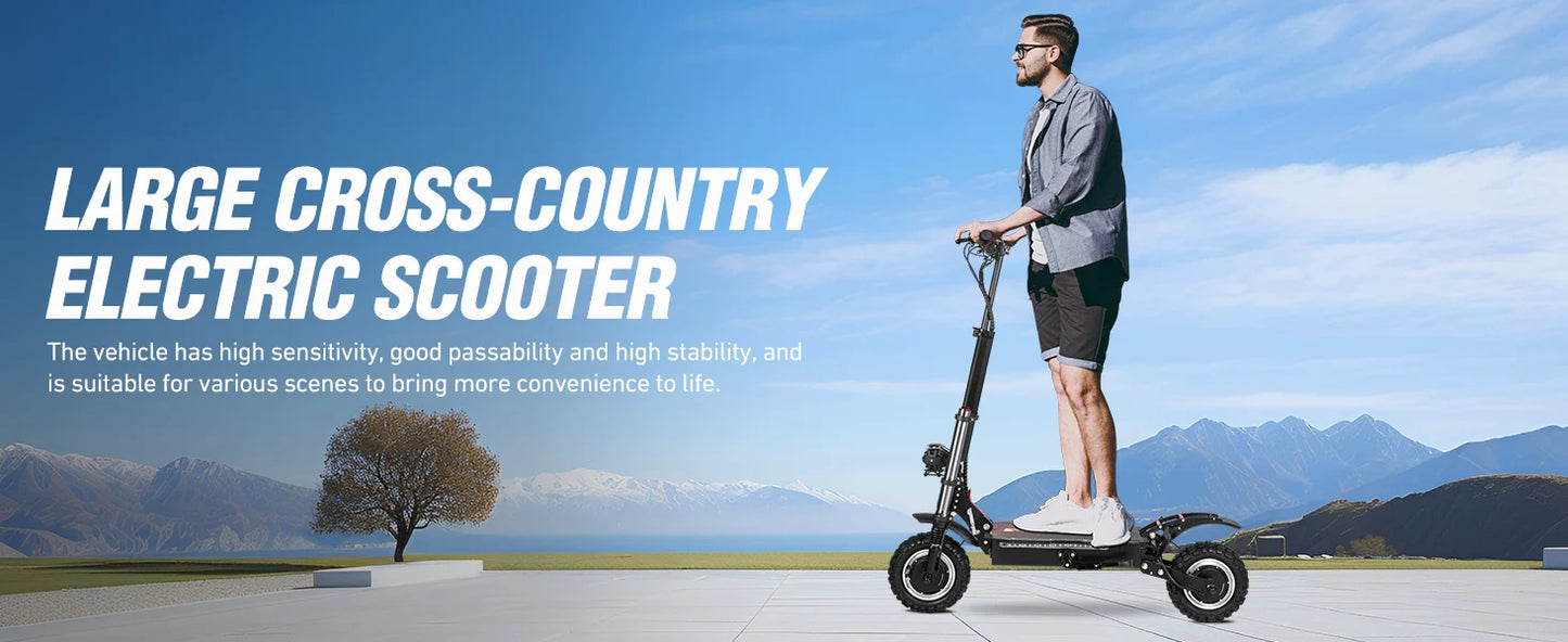 6000W High Power Off Road Foldable Scooter 60V 38Ah