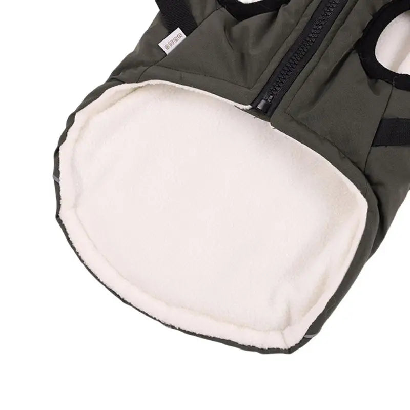 Winter Dog Coat With Harness Waterproof Hooded Jacket For Small Medium Dogs