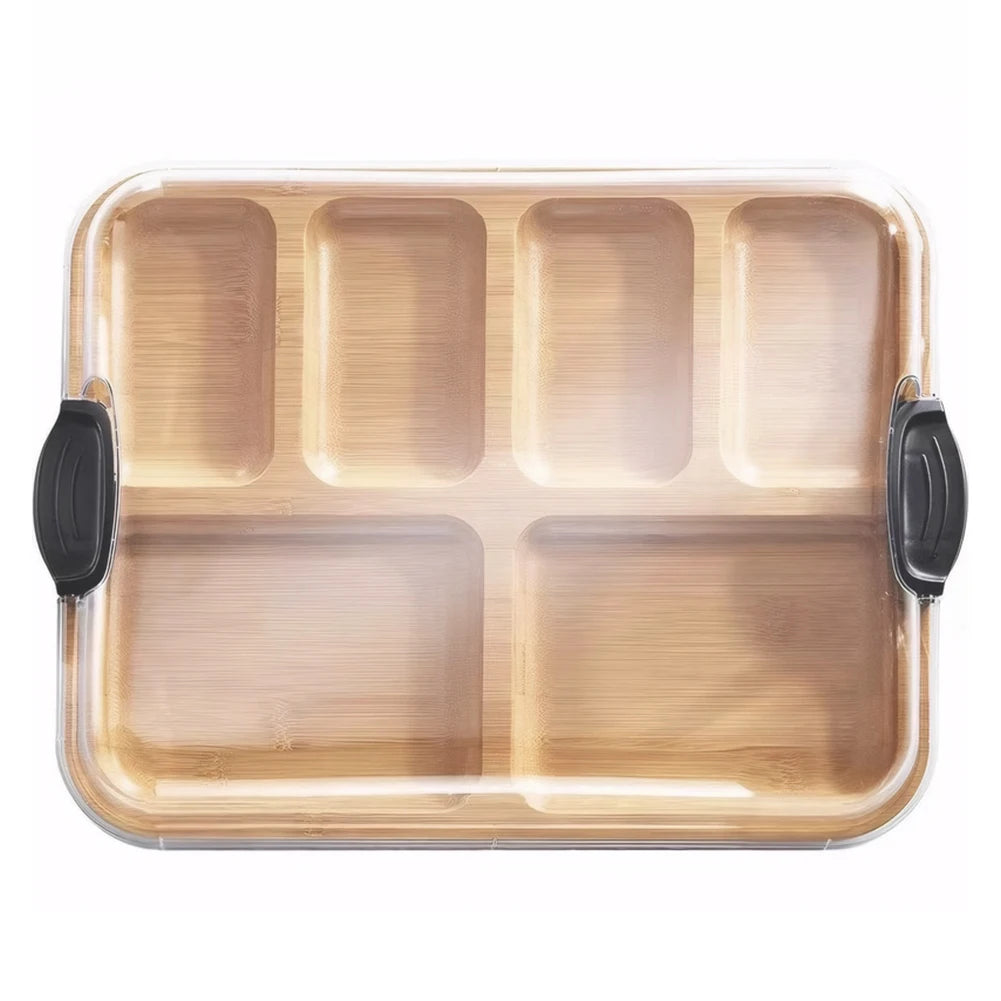 Reusable Bamboo Cheese Board With Lid Charcuterie Tray