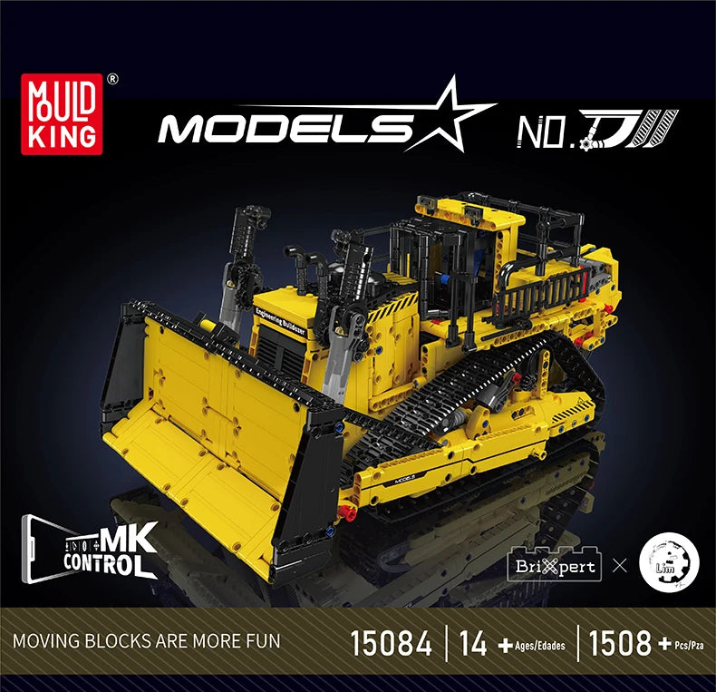 Mould King 15084 D11 Bulldozer RC Building Block Set With App Control