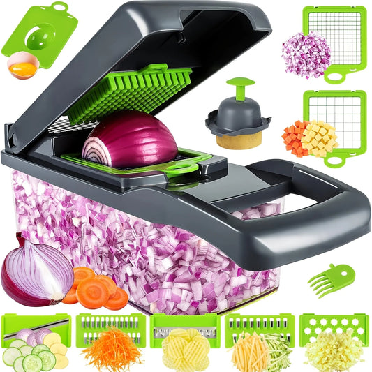 16 In 1 Vegetable Chopper Onion Slicer And Dicer Pro