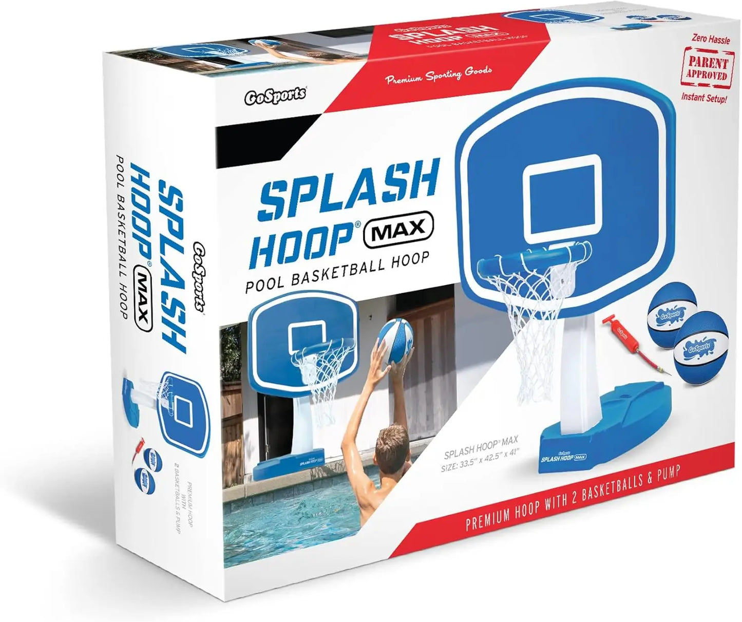 Inflatable Water Basketball Hoop For Pool Summer Fun Easy Setup Durable