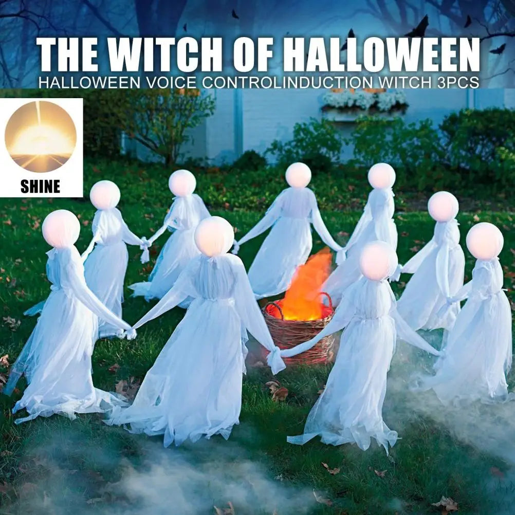 Halloween Scream Witch Outdoor Waterproof LED Lights