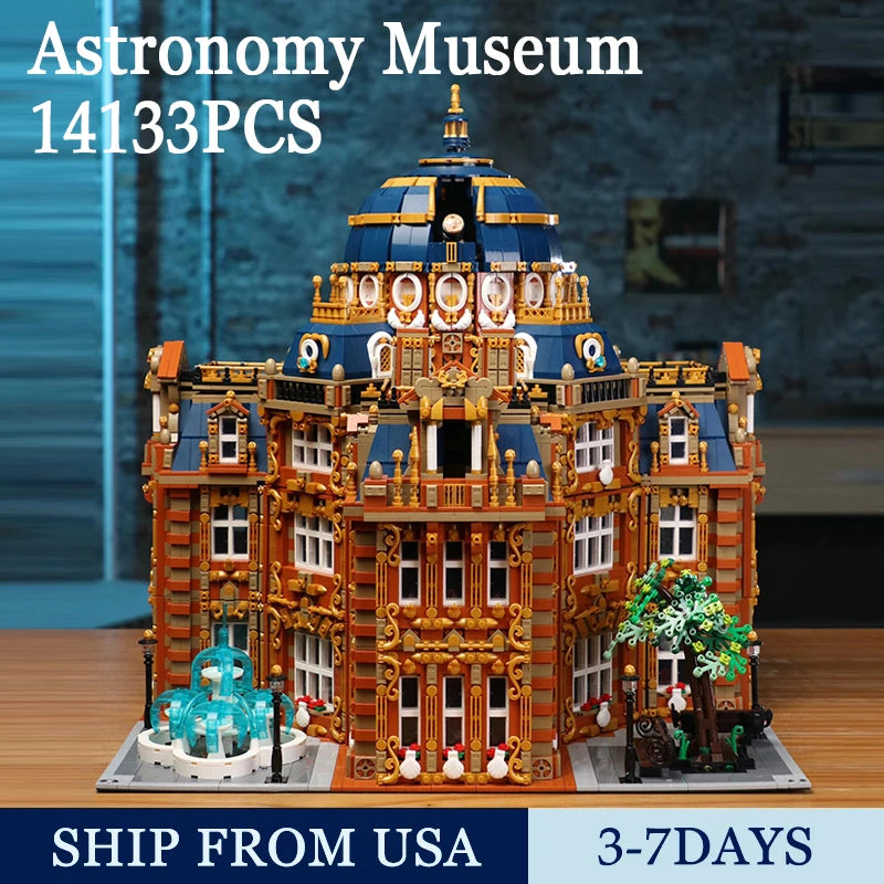 14133 Pieces Astronomy Museum Building Blocks Set High Difficulty Assembly