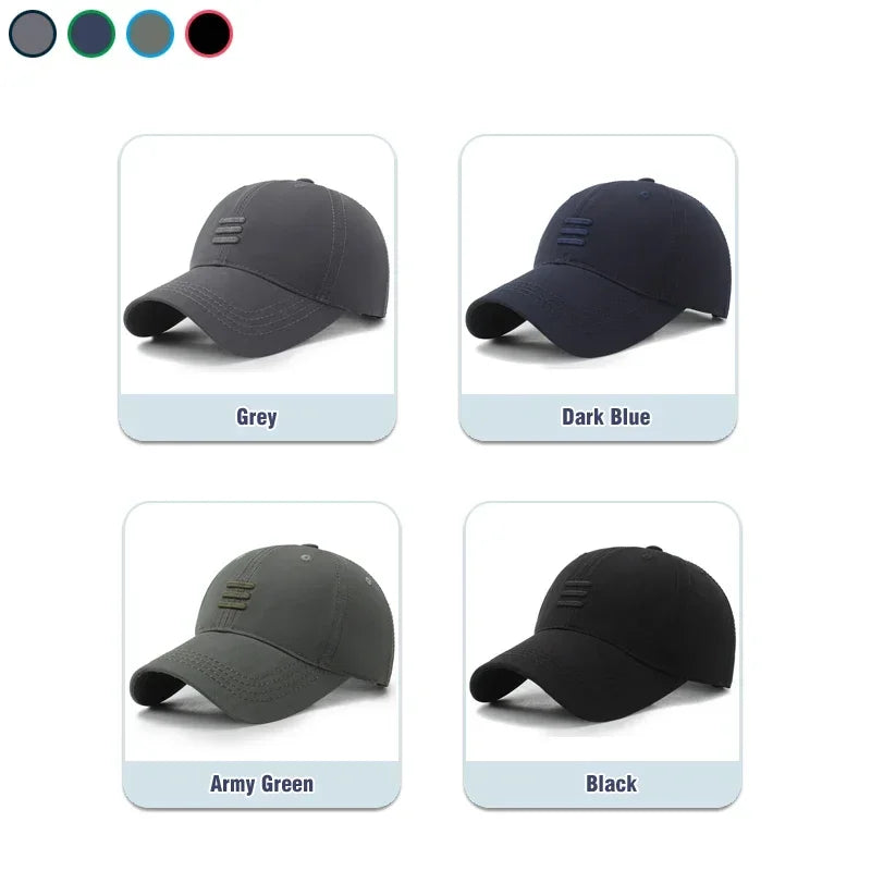 Unisex Cotton Snapback Baseball Cap Four Colors Casual Outdoor Dad Hat