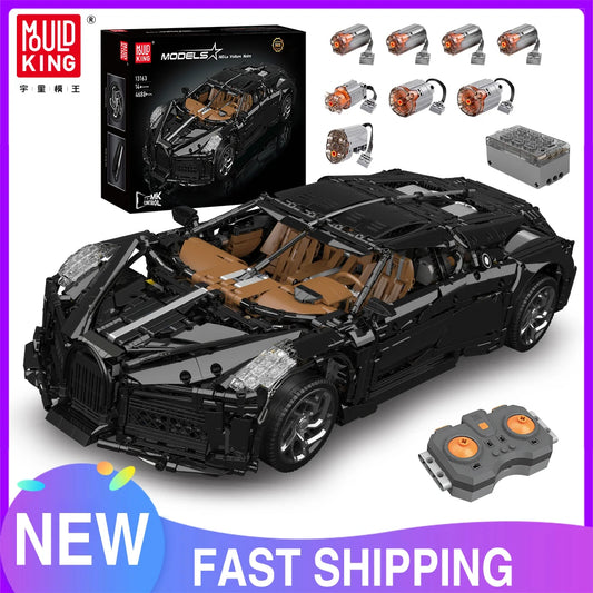 Mould King 13163 La Voiture Noire Building Block Sport Car Set