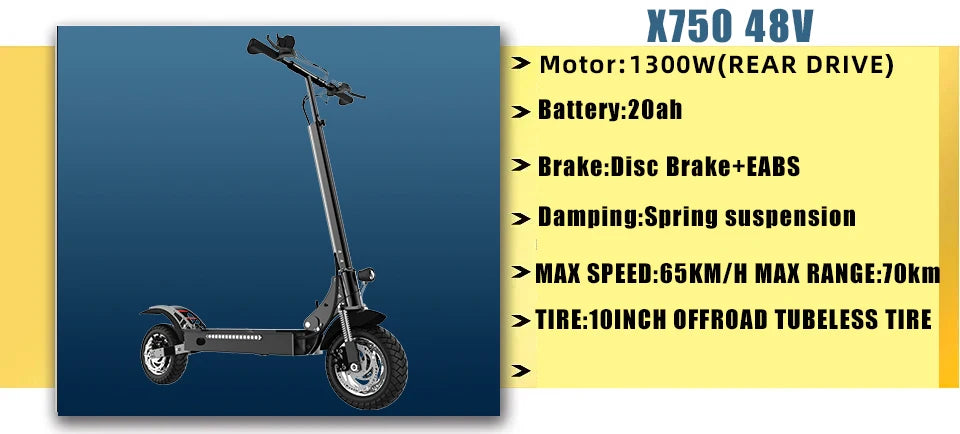 Dual Motor Electric Scooter For Adults Foldable 72V 85 KmH