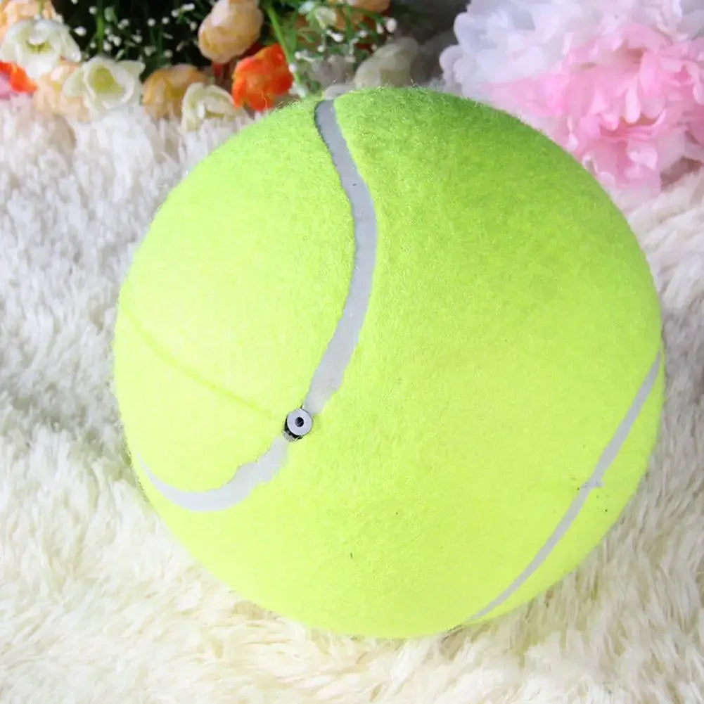 Giant Inflatable Tennis Ball for Dog Chew Toy Outdoor Play