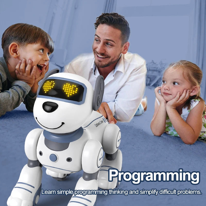 Kelaton RC Robot Dog Toy With Voice Command Programmable Touch Sensor Music