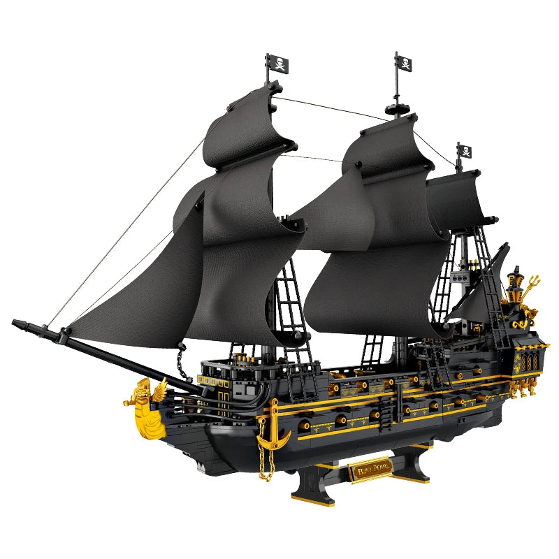 2076 Pieces Pirate Ship Building Blocks Set For Kids And Adults Sailboat Model