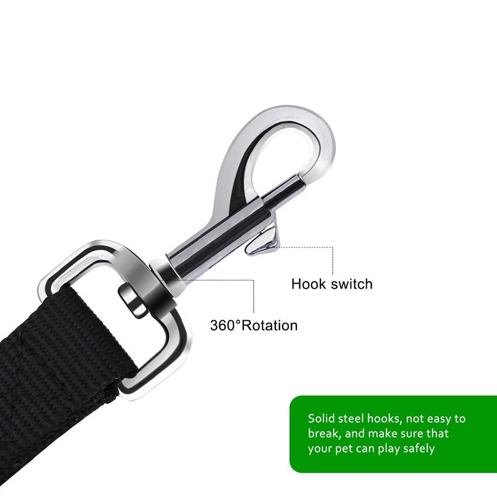 Adjustable Dog Leash Halti Training Double Ended Police 2M