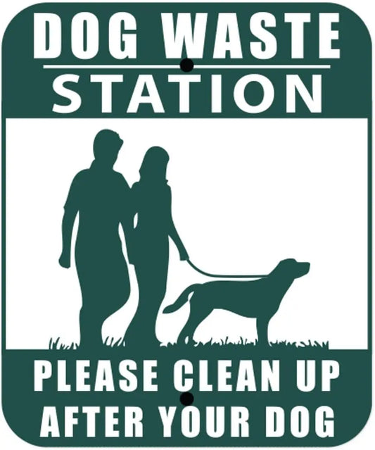 Rustproof Mini Dog Waste Station Galvanized Square Post
