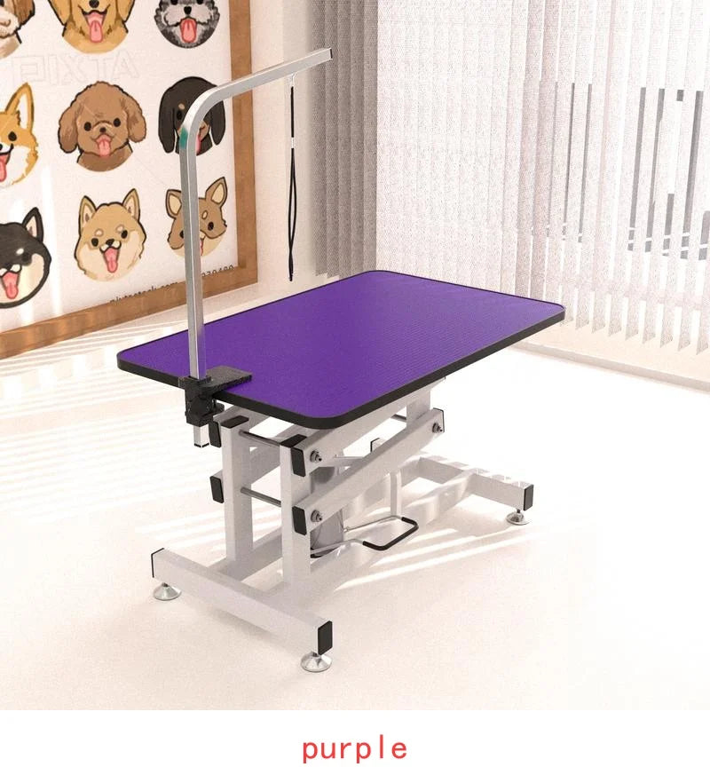 42.5 Inch Hydraulic Dog Grooming Table Non Slip Surface And Adjustable Height
