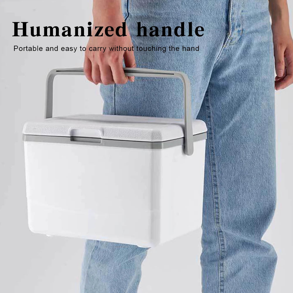 5L Insulated Portable Cooler With Handle Car Refrigerator For Camping Tailgating