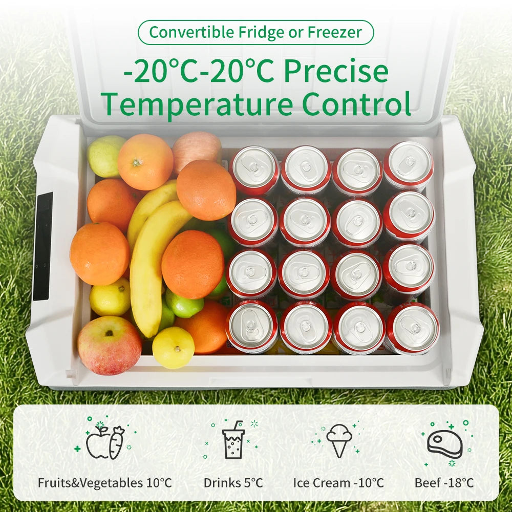 Alpicool NL 25L 35L 45L Car Refrigerator 12V Compressor Fridge Freezer Portable Cooler for Camping Travel 12V 24V DC 100240V AC