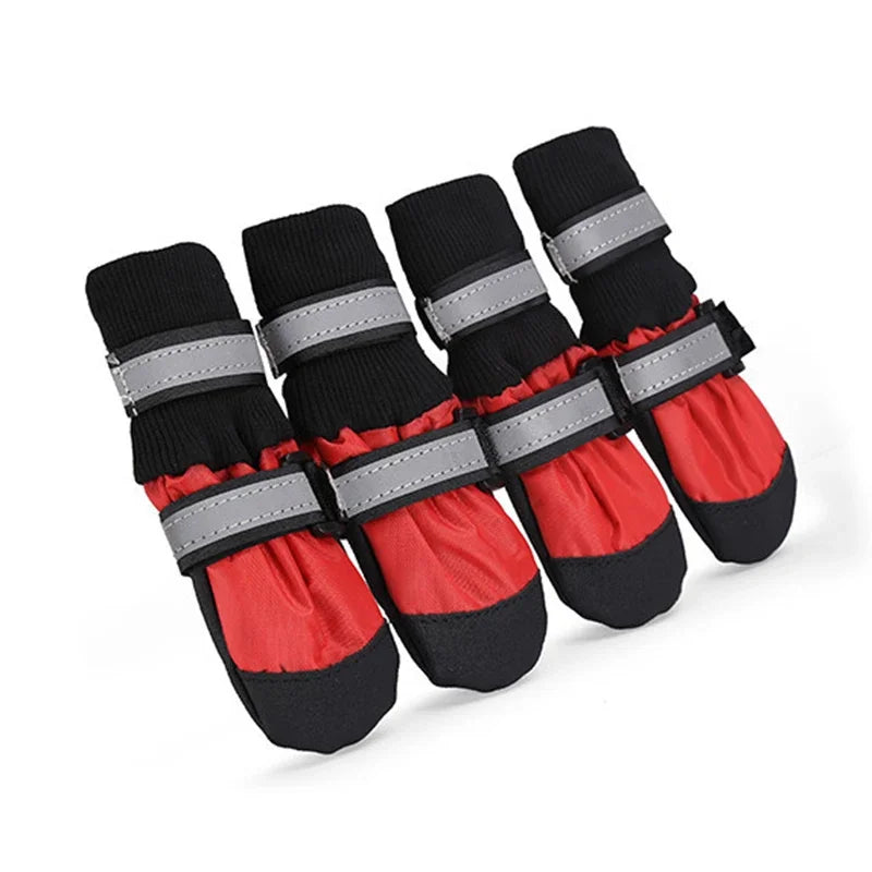 Waterproof Anti Slip Snow Boots For Large Dogs Camouflage Reflective
