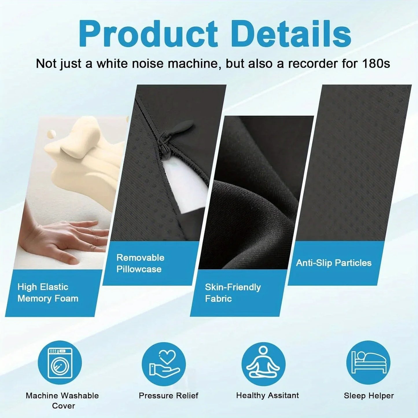 Adult Ergonomic Reading Pillow Bed Wedge For Prone Lying And Sitting In Bed