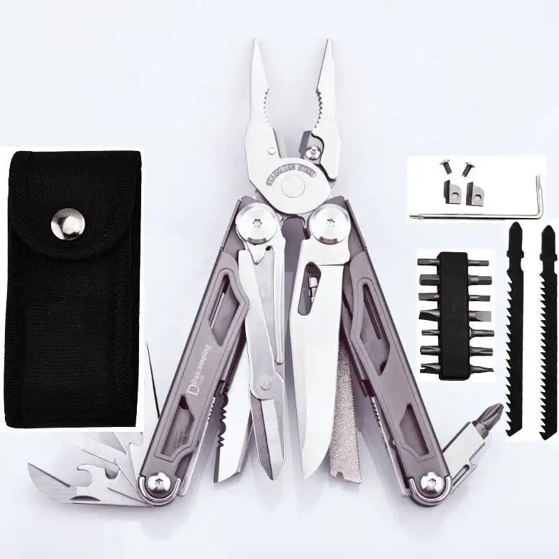 Daicamping DL30 Multitool EDC Clamp Knife Scissors Pliers