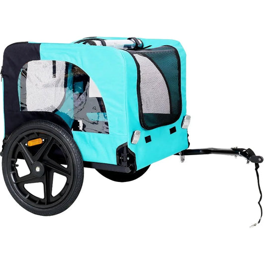 Light Green Foldable Pet Jogger Stroller Dog Carrier