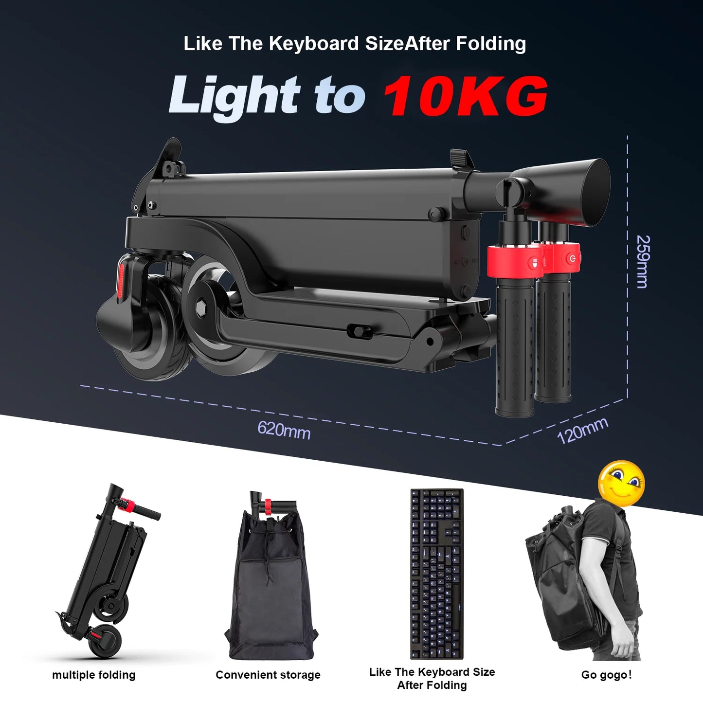 HX Foldable Electric Scooter 350W 25kmh 36V For Adults