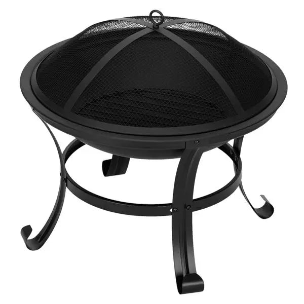 22 Inch Curved Feet Iron Brazier Wood Burning Fire Pit