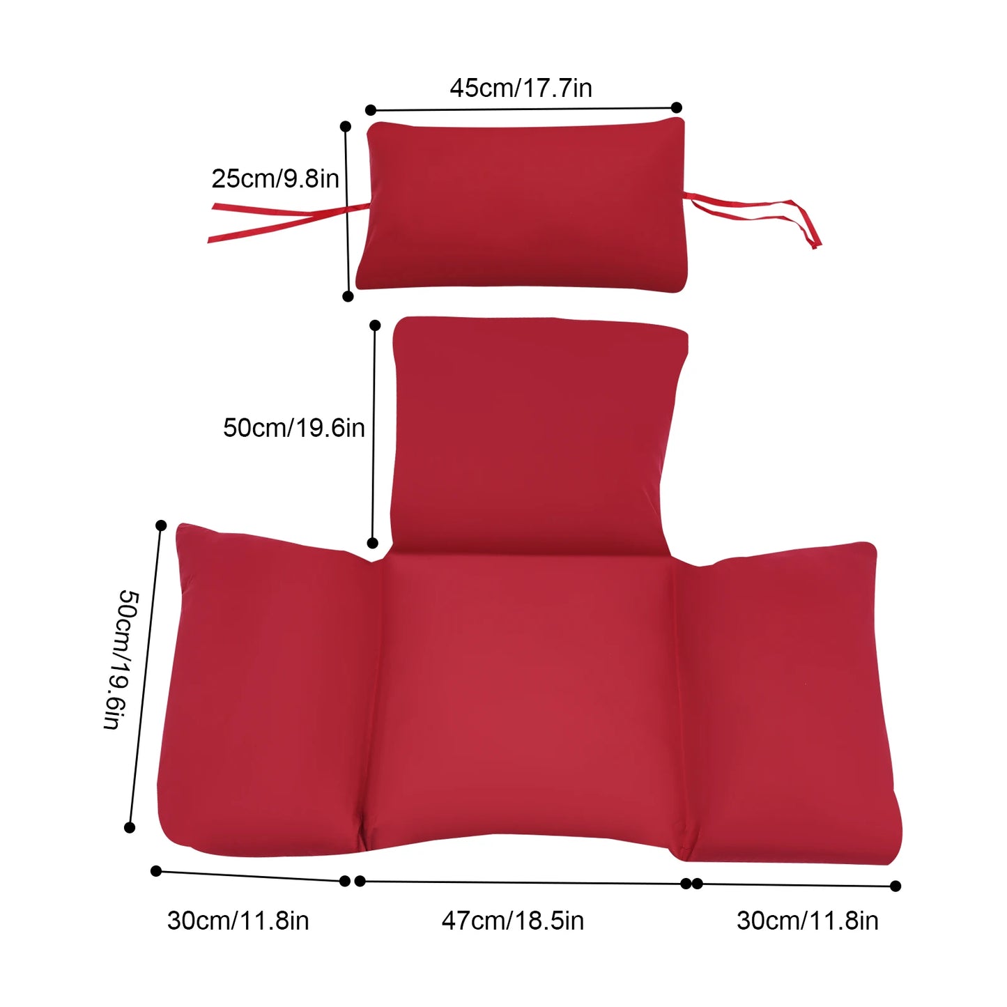 Solid Color Hanging Swing Egg Chair Cushion Durable Sofa Cushion Hanging Basket Swing Cushion Removable and Washable