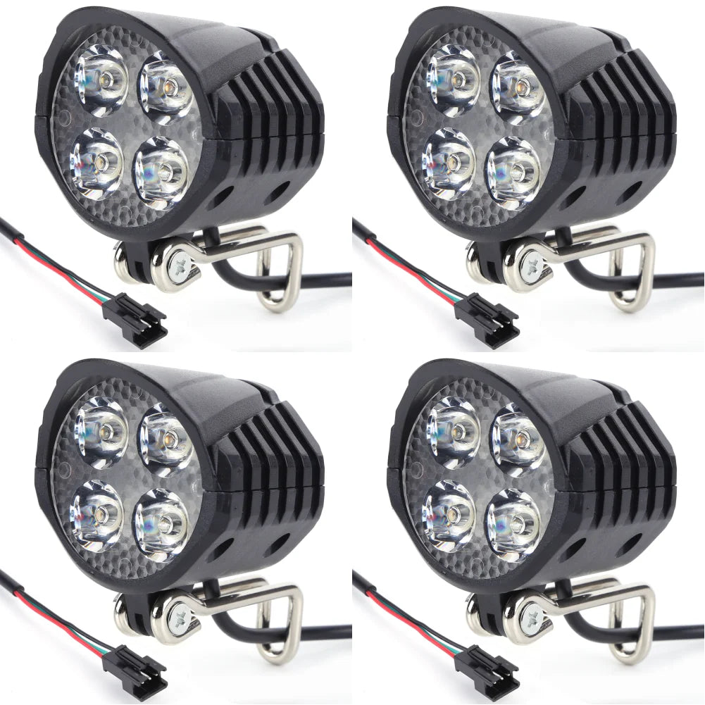 Electric Bicycle Light With Horn 48V LED Front Easy Install