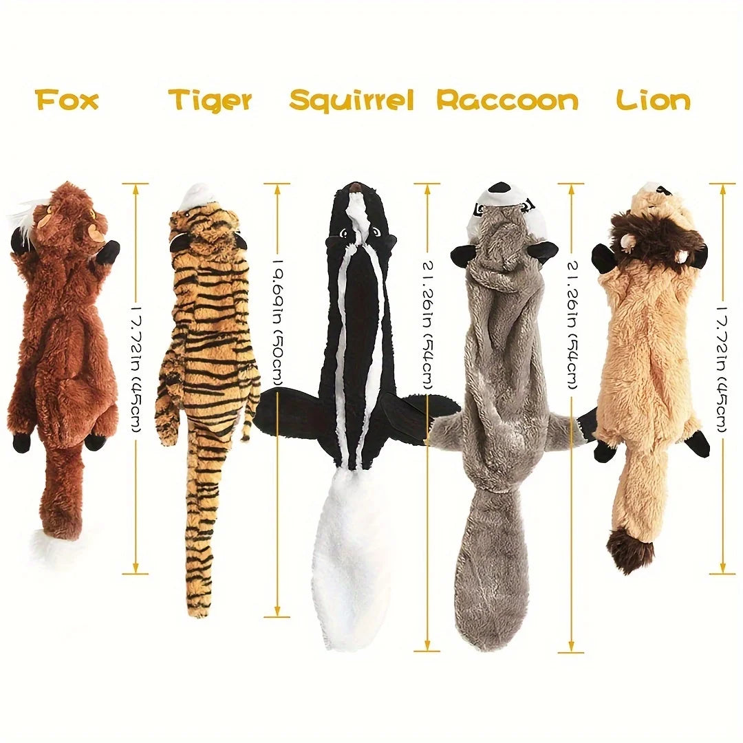 Squeaky Plush Dog Toy Chew For Small To Large Breeds