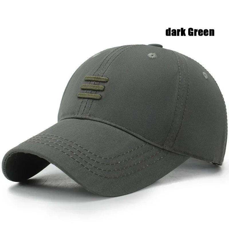 Unisex Cotton Snapback Baseball Cap Four Colors Casual Outdoor Dad Hat