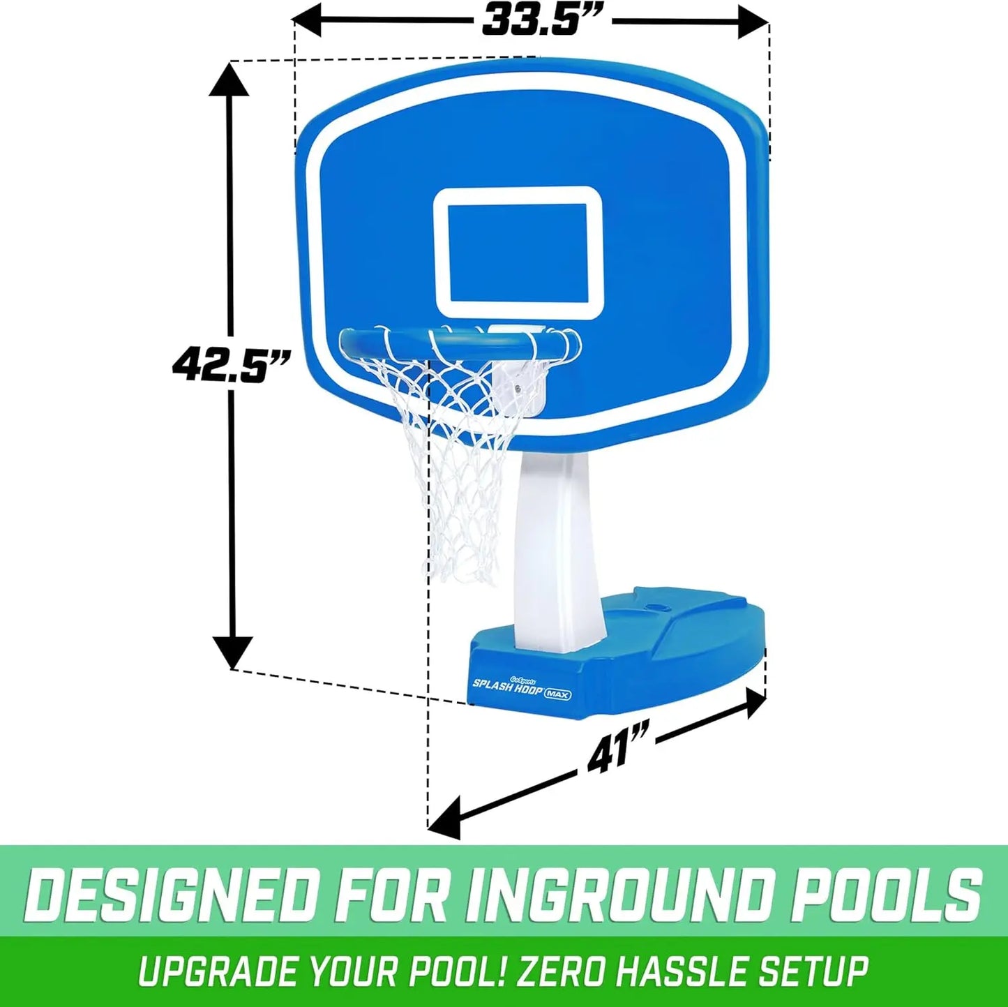 Inflatable Water Basketball Hoop For Pool Summer Fun Easy Setup Durable