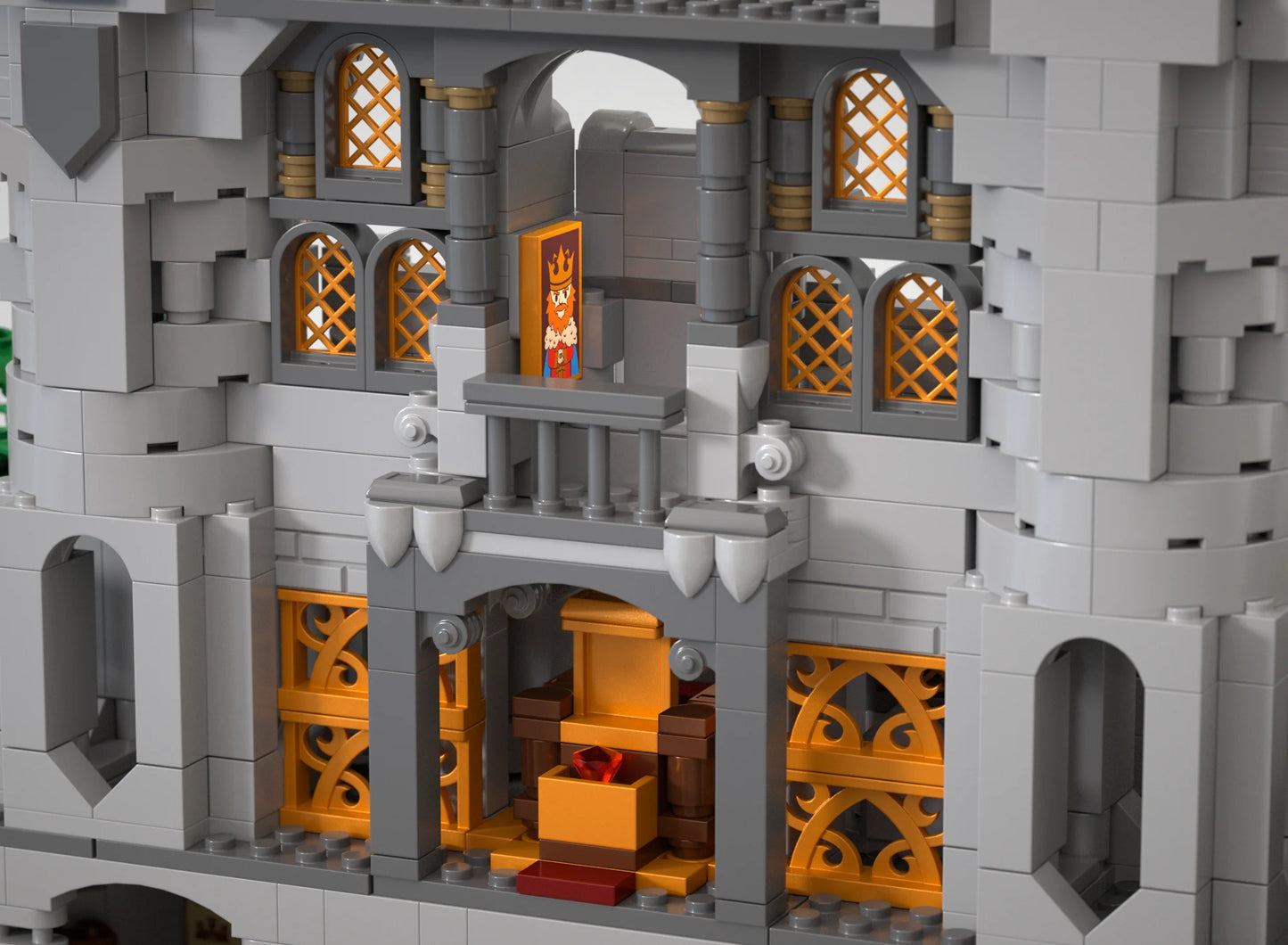 2484 Piece Sword Of Holy Spirit Castle Building Blocks Street View MOC