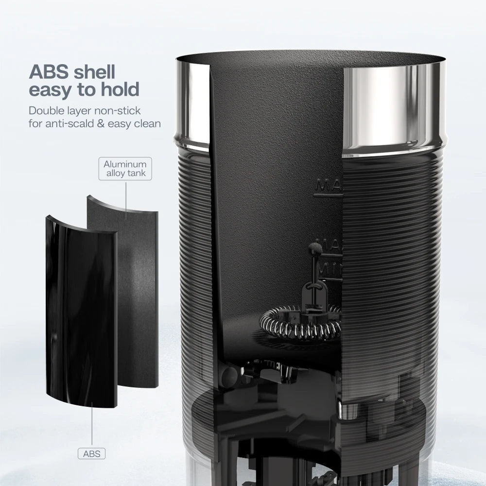 HiBREW Electric Milk Frother Foaming Mixer for Hot and Cold Latte Cappuccino Fully Automatic Milk Warmer Model M1A