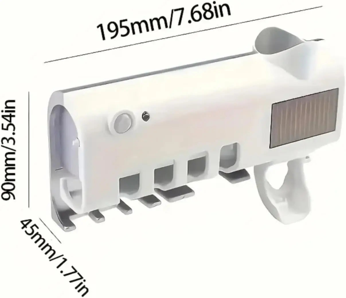 Wall Mounted Toothbrush Dispenser With Four Slots