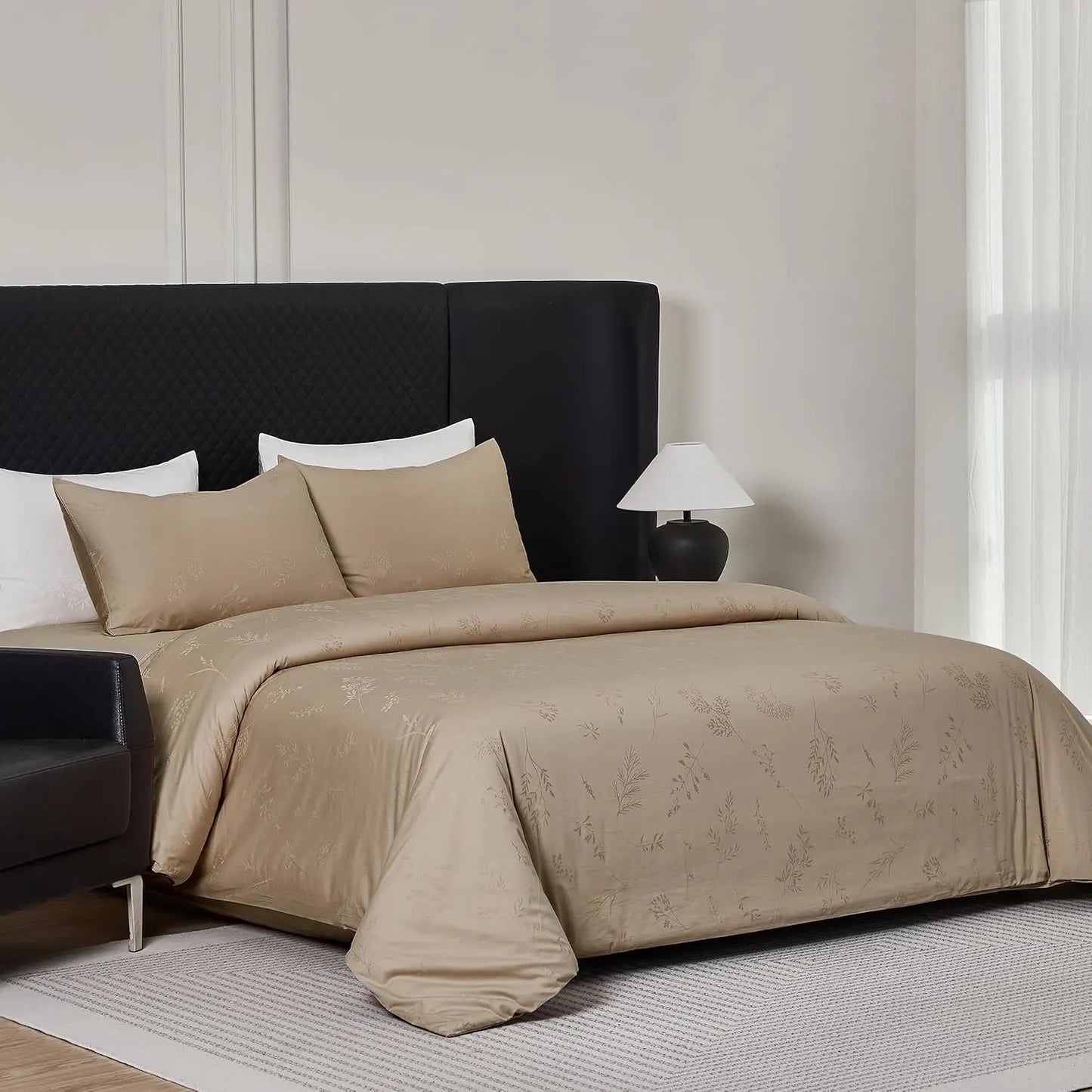 Simple And Opulence Duvet Cover Cotton Blend Breathable Luxury Bedding