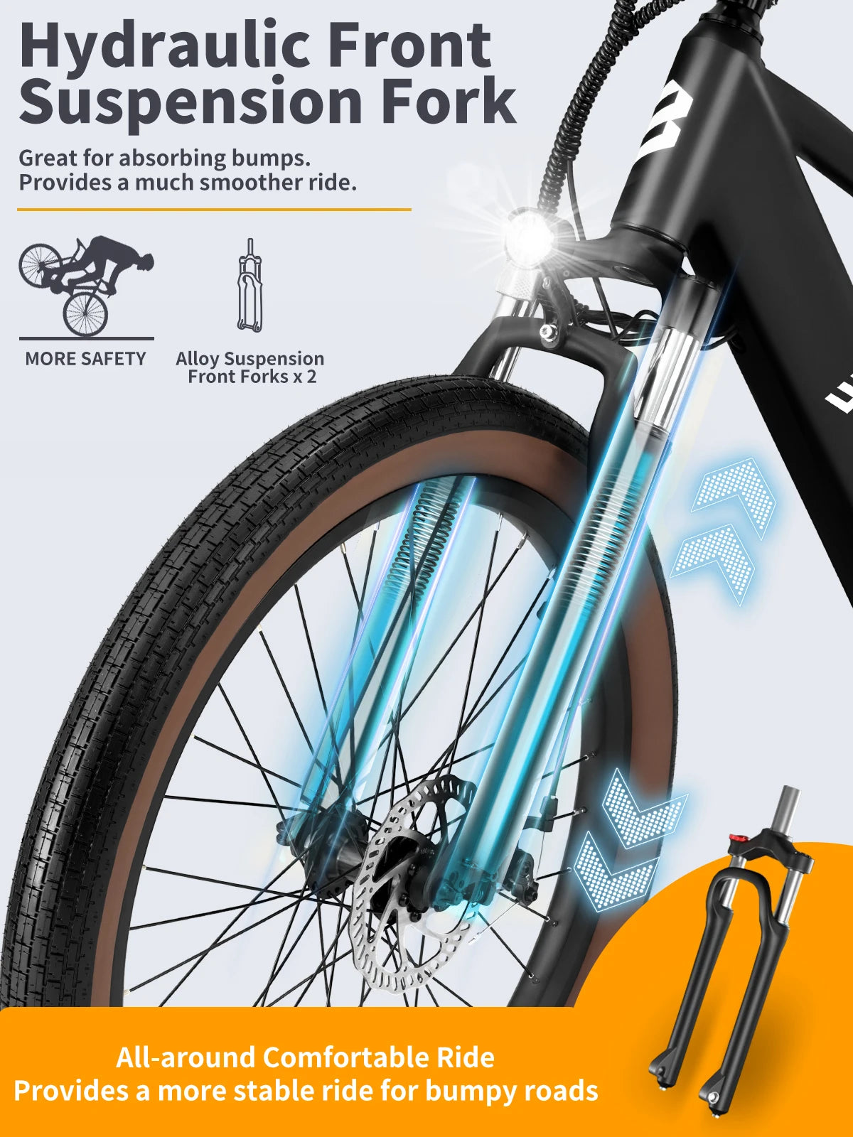 Luckeep C26 Adult E Bike 750W 48V 15Ah Removable Battery