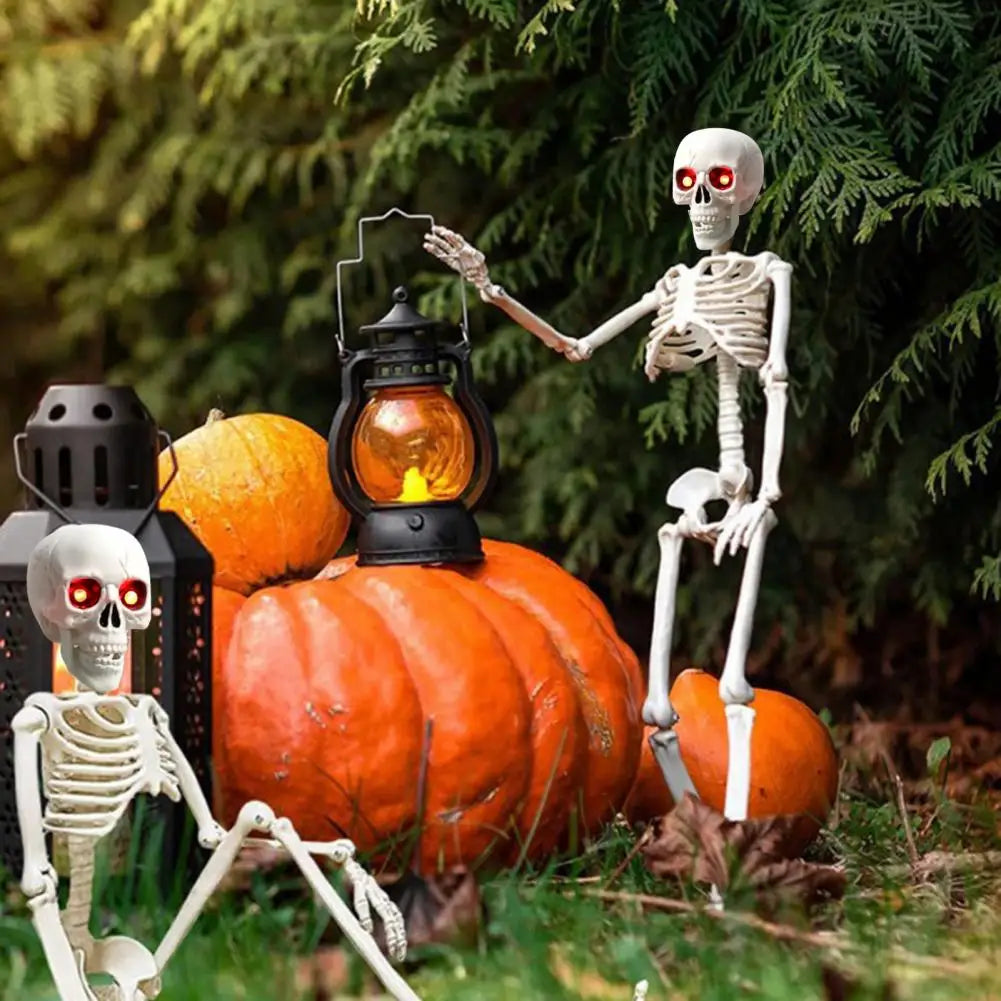 5.4Ft Life Size Light Up Skeleton With Movable Joints
