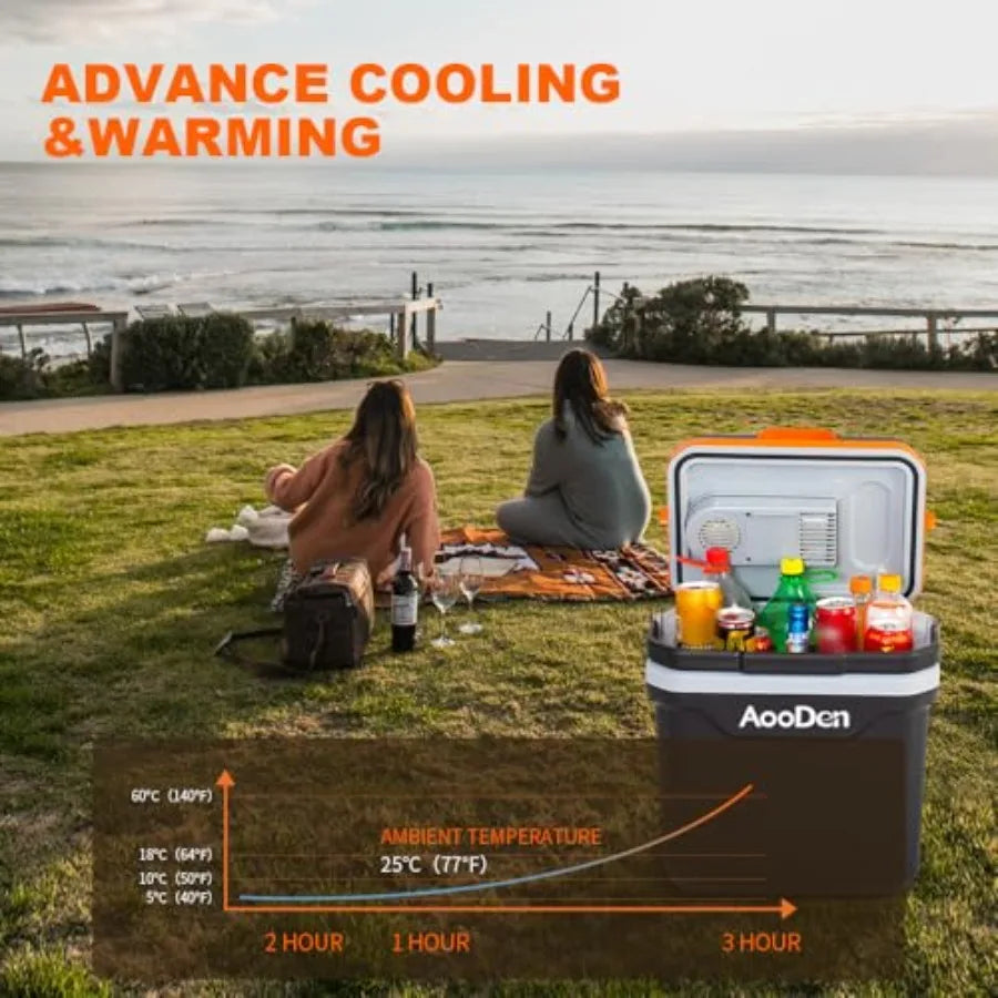 26 Quart Thermoelectric Car Cooler and Warmer 12V DC for Travel and Camping