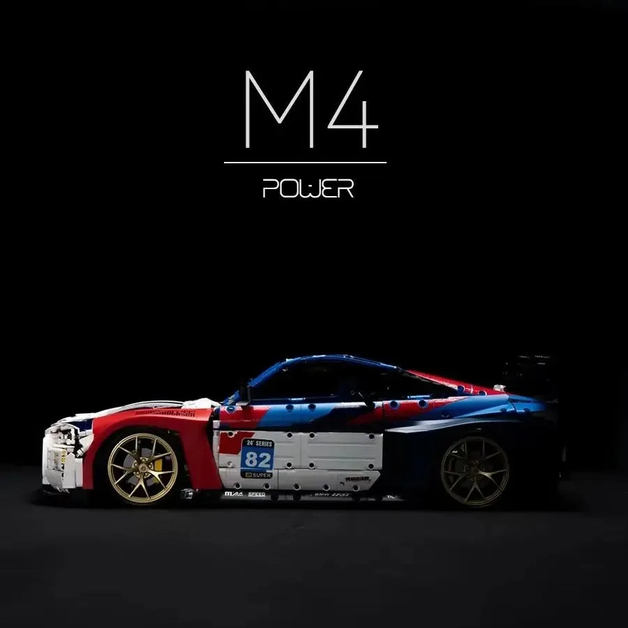 4556 Pieces MOC M4 Supercar Building Blocks Set 1 To 8 Classic Sports Car Model