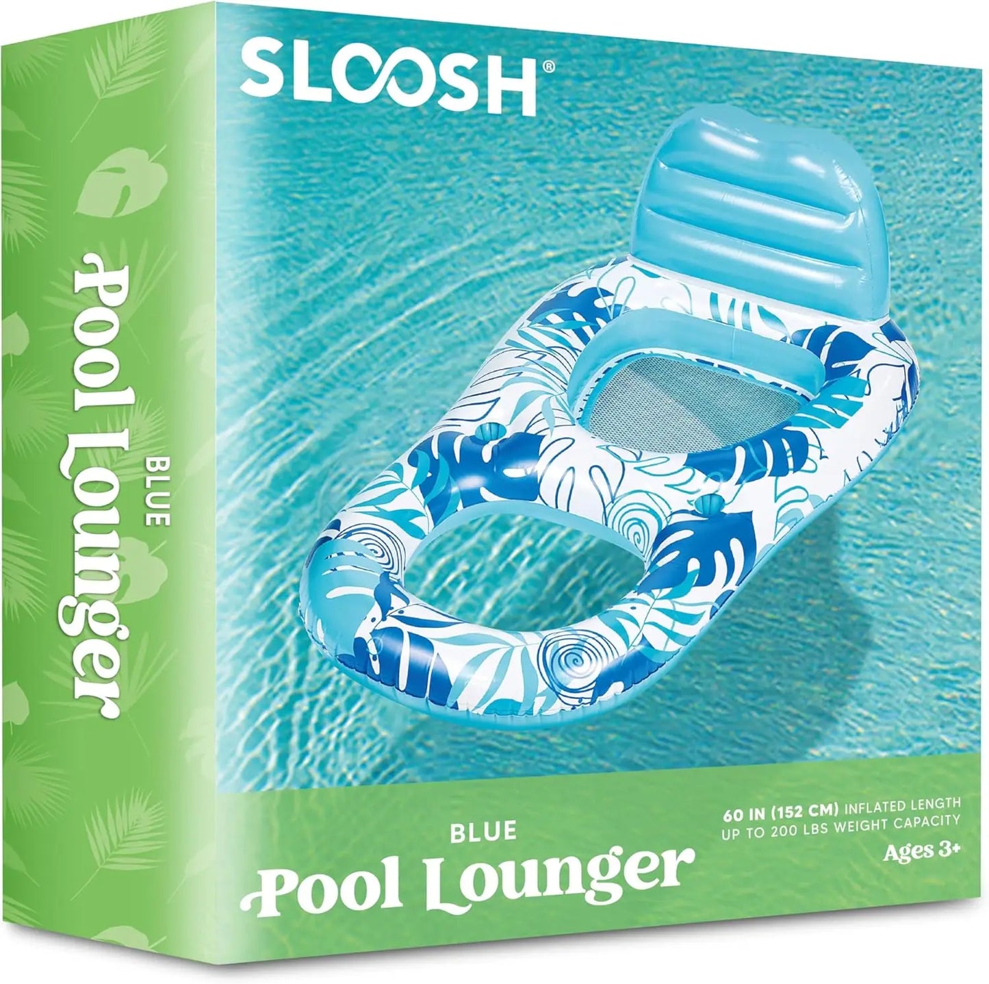 Joyfy Inflatable Adult Pool Float Lounger Recliner Chair For Summer Water Party