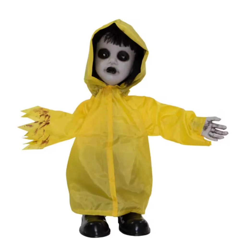 Halloween Lifesize Animatronic Possessed Woman Lights Sound