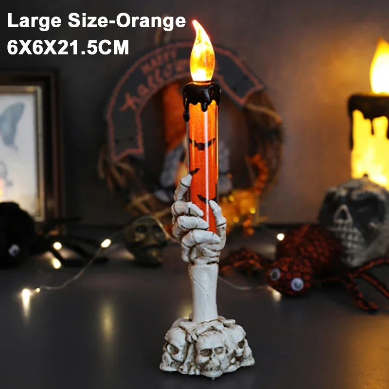 Halloween Skeletons Ghosts Candles Pumpkin Decorations