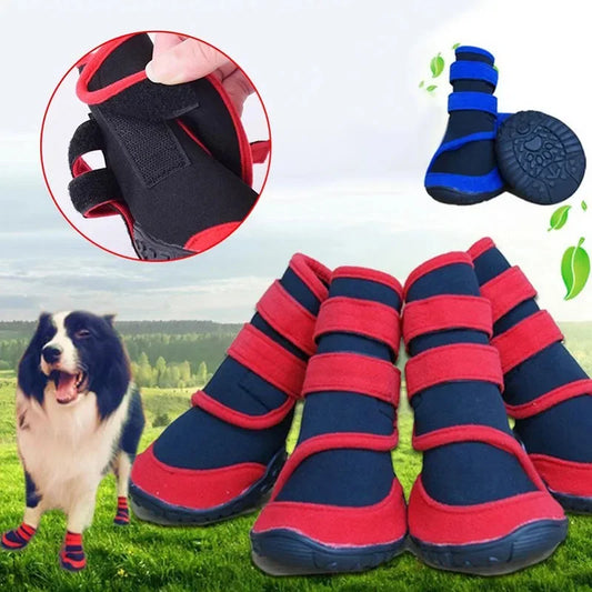 Waterproof Dog Shoes Anti Slip Winter Warm Snow Boots For Large Dogs Outdoor