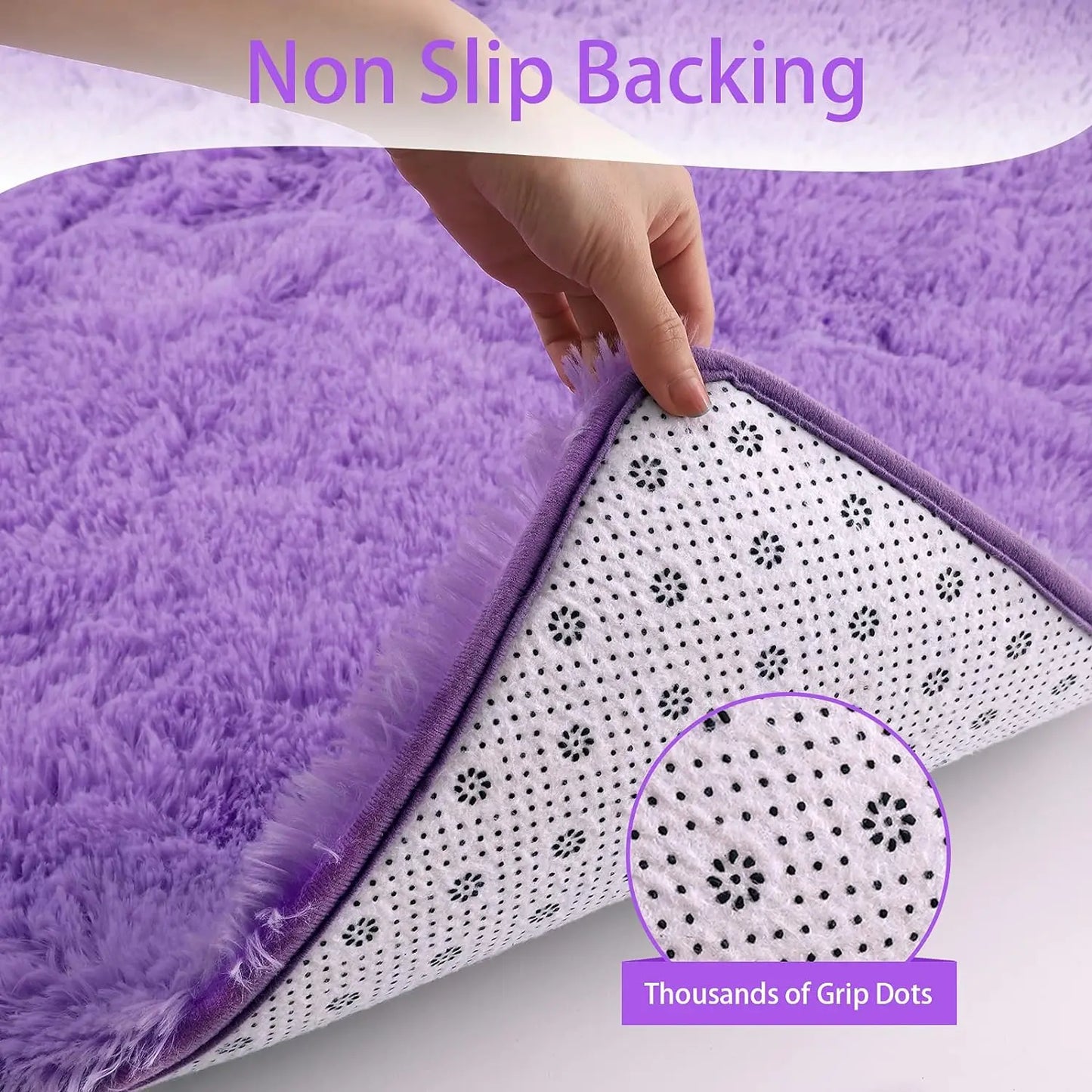 Fluffy Rugs for Bedroom Fuzzy Area Rugs for Living Room Soft Kids Carpet Non Slip for Hardwood Floors Room Decor