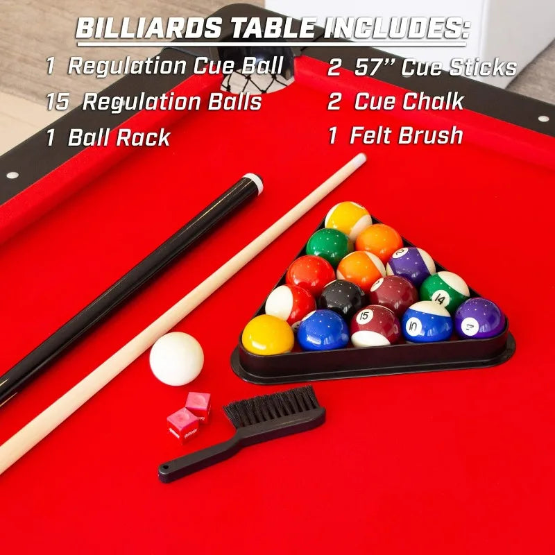 GoSports Portable Billiards Table 6 7 8 Feet With Full Set