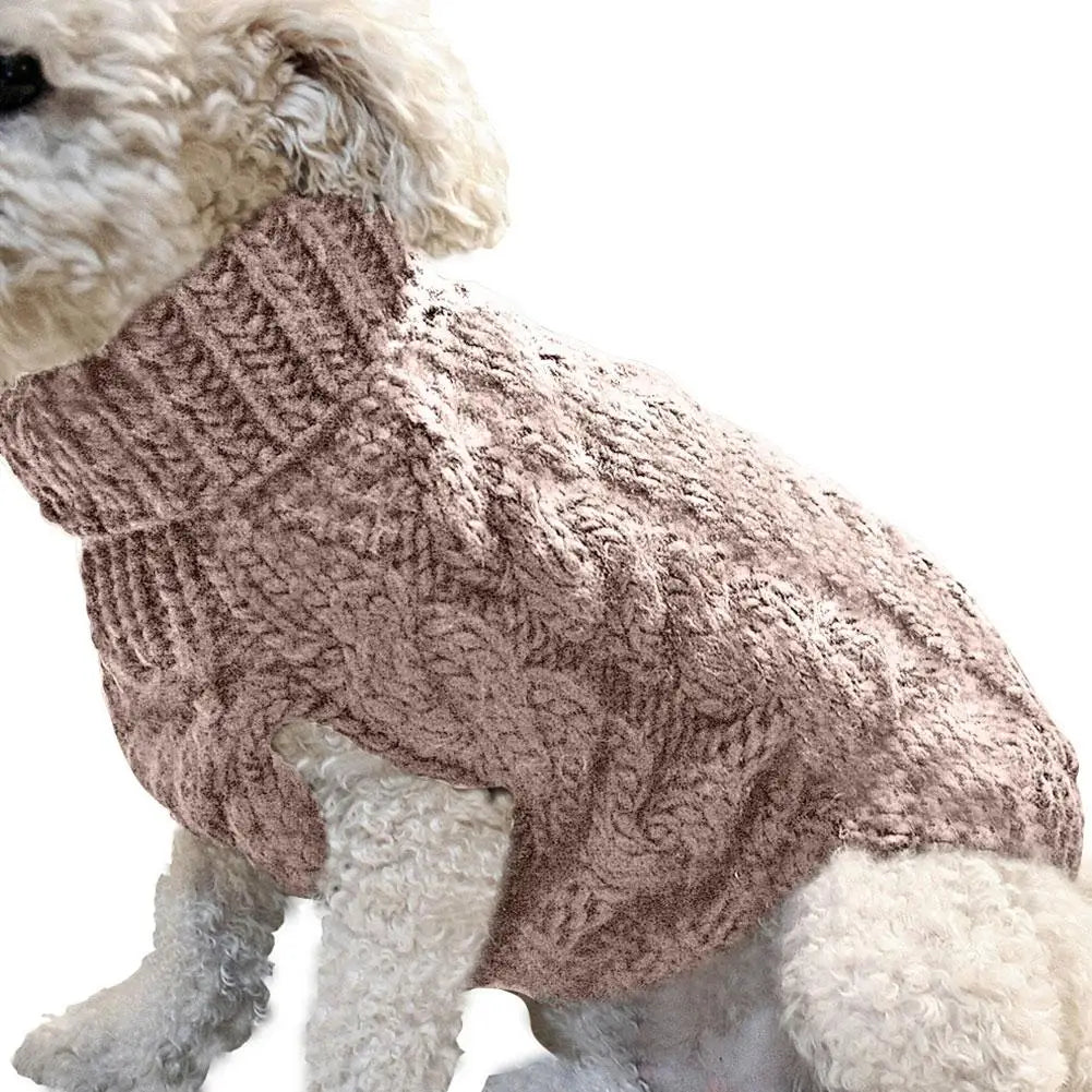 Cotton Knit Dog Sweater for Small Dogs Autumn Winter Warm Clothing Wholesale